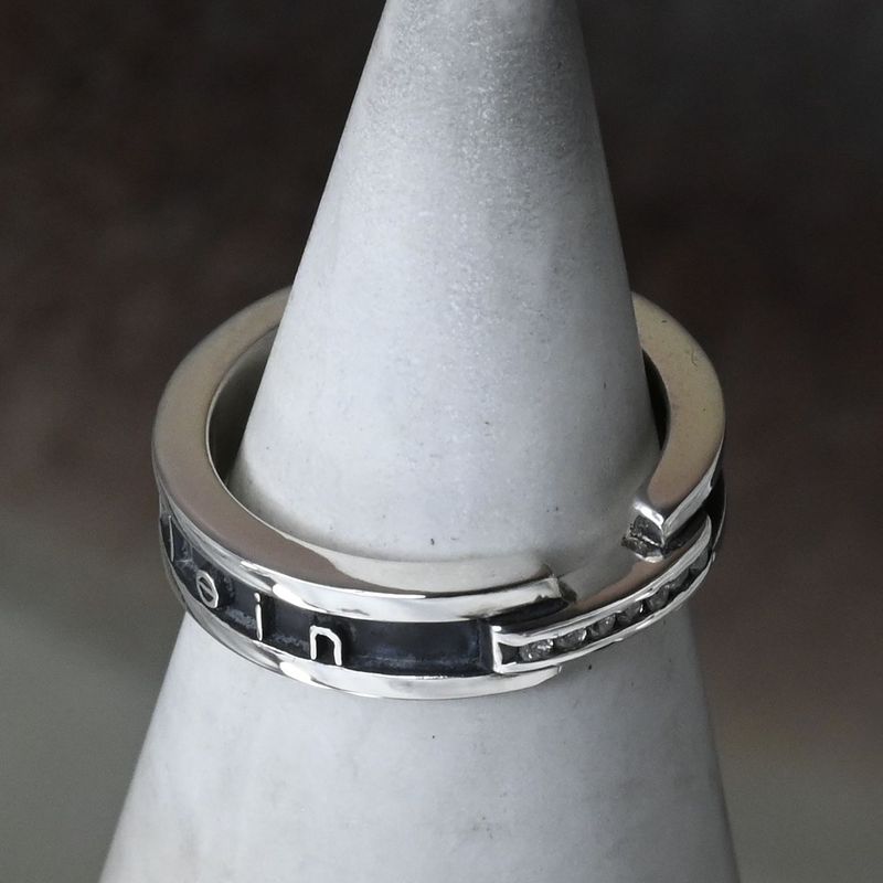 【研磨済】Calvin Klein シルバー リング 9号 925 カルバン クライン 指輪 ピンキー