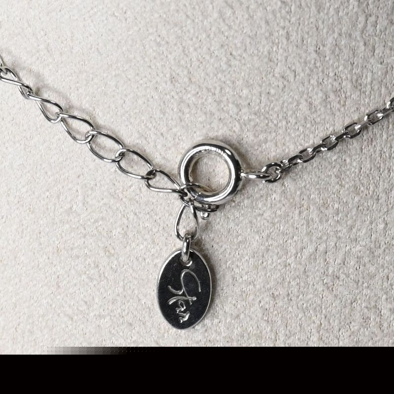 【研磨済】STAR JEWELRY フラワー ネックレス シルバー925 チェーン40cm スタージュエリー