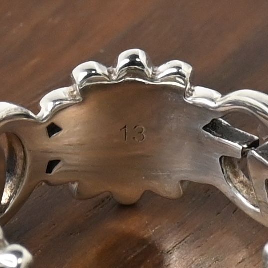 【新品仕上げ】美品 GUCCI ダブルG マザー・オブ・パール リング サイズ13