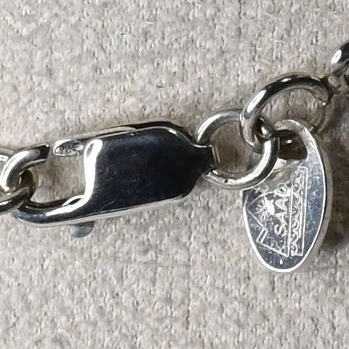 【研磨済】SAAD チェーン シルバー925 長さ45cm 幅3.7mm