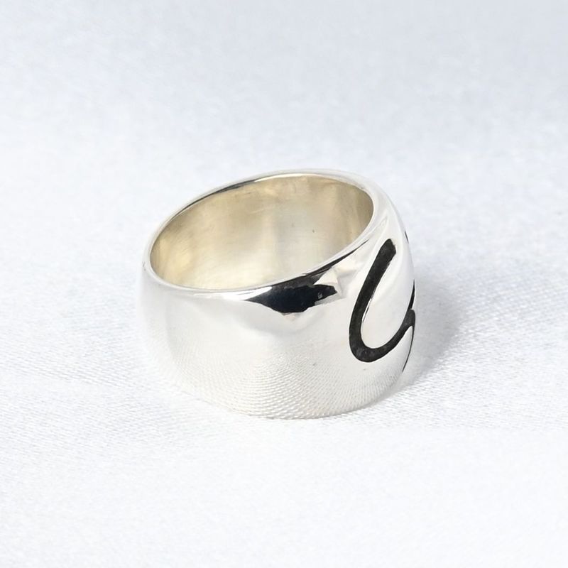 【研磨済】Stan ロゴ リング 指輪 3号 シルバー 925