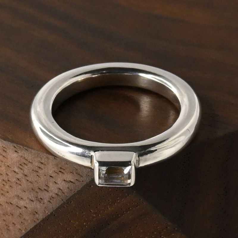 【新品仕上げ】agete リング 指輪 9号 silver アガット