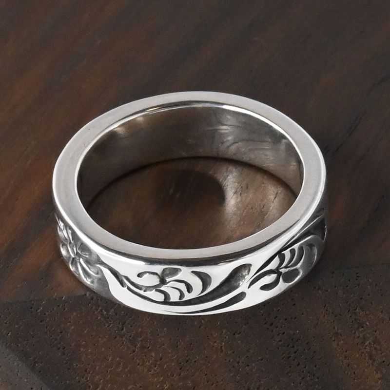 【研磨済】 ARIZONA FREEDOM シルバー リング 唐草 8号 R-40b silver 925 アリゾナフリーダム