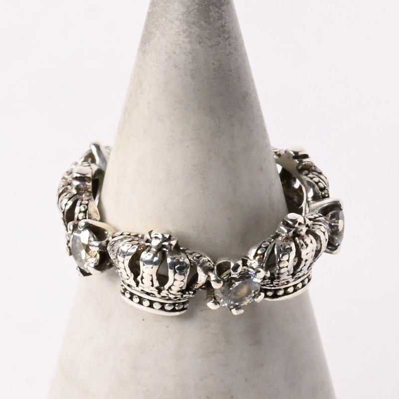 【研磨済】 JUSTIN DAVIS CHERISH w/STONE リング 8号 SRJ325 ジャスティンデイビス 指輪 シルバー925