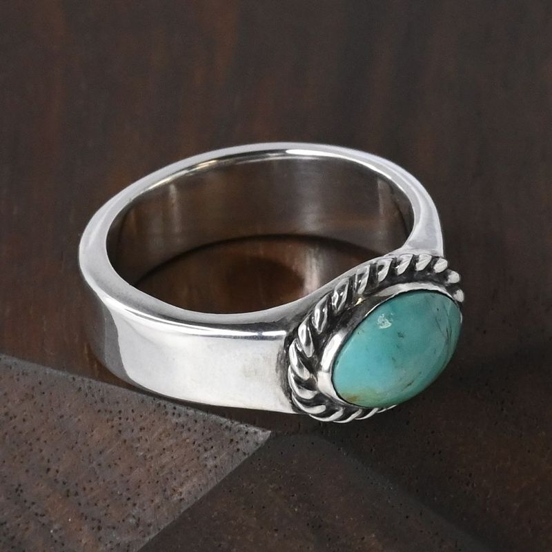 【研磨済】 ARIZONA FREEDOM ターコイズ シルバー リング 9.5号 silver 925