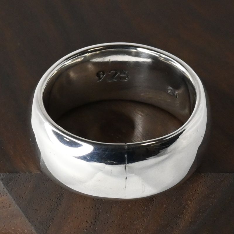 【研磨済】A&G シルバー ロゴ リング 20.5号 silver 925 指輪