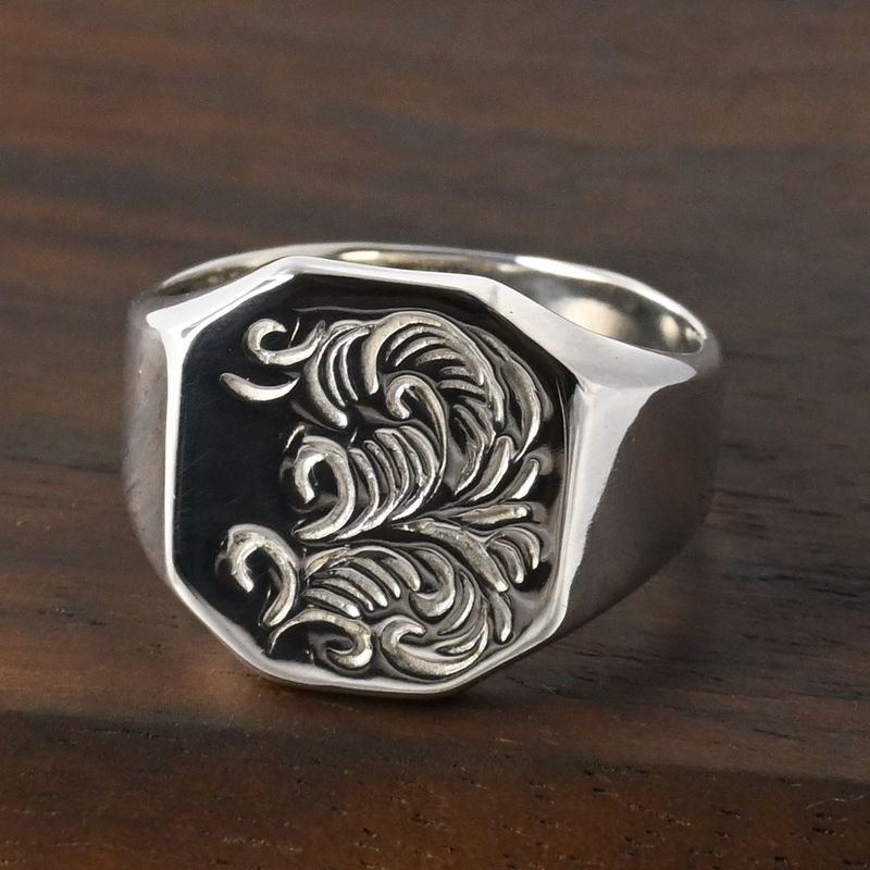 【研磨済】 ARIZONA FREEDOM シルバー リング 唐草 R-94 10.5号 silver925