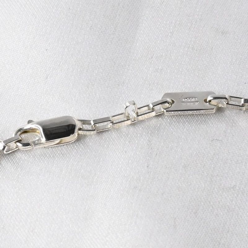 【研磨済】 GUCCI ベネチアン チェーン ネックレス 42cm 幅2mm グッチ シルバー925