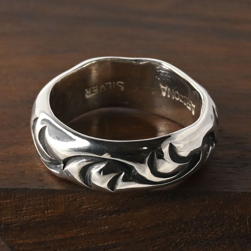 【研磨済】 ARIZONA FREEDOM シルバー リング 唐草 13号 silver 925