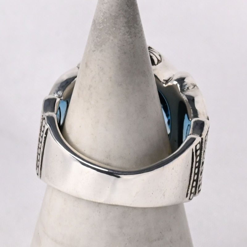 【研磨済】 JUSTIN DAVIS ストーン クラウン リング 13号 ジャスティンデイビス 指輪 シルバー925