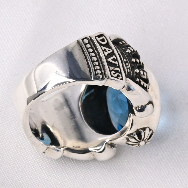 【研磨済】 JUSTIN DAVIS ストーン クラウン リング 13号 ジャスティンデイビス 指輪 シルバー925