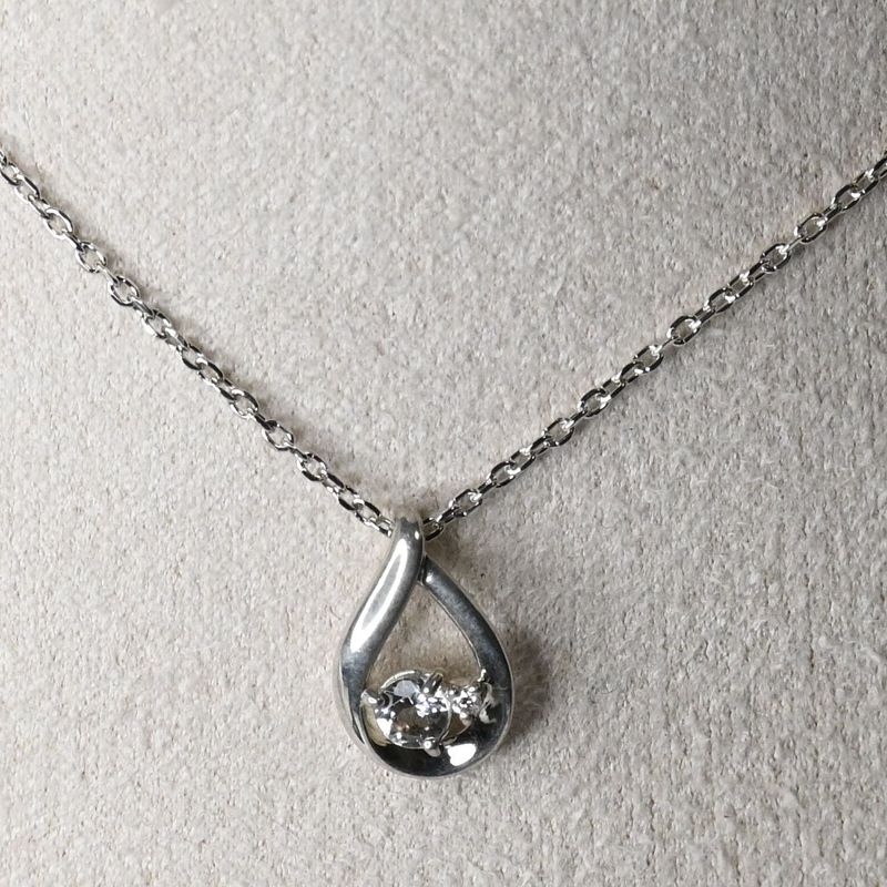 【研磨済】4℃ ヨンドシー ネックレス シルバー925 チェーン38cm~42cm