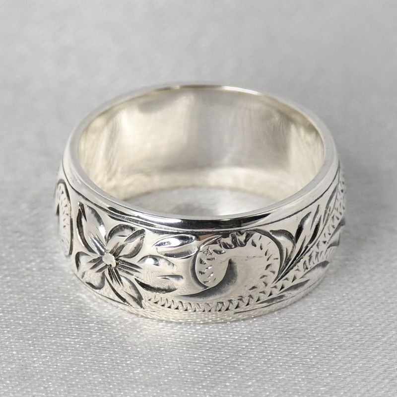 【研磨済】美品 ハワイアンジュエリー リング 指輪 シルバー925 7.5号