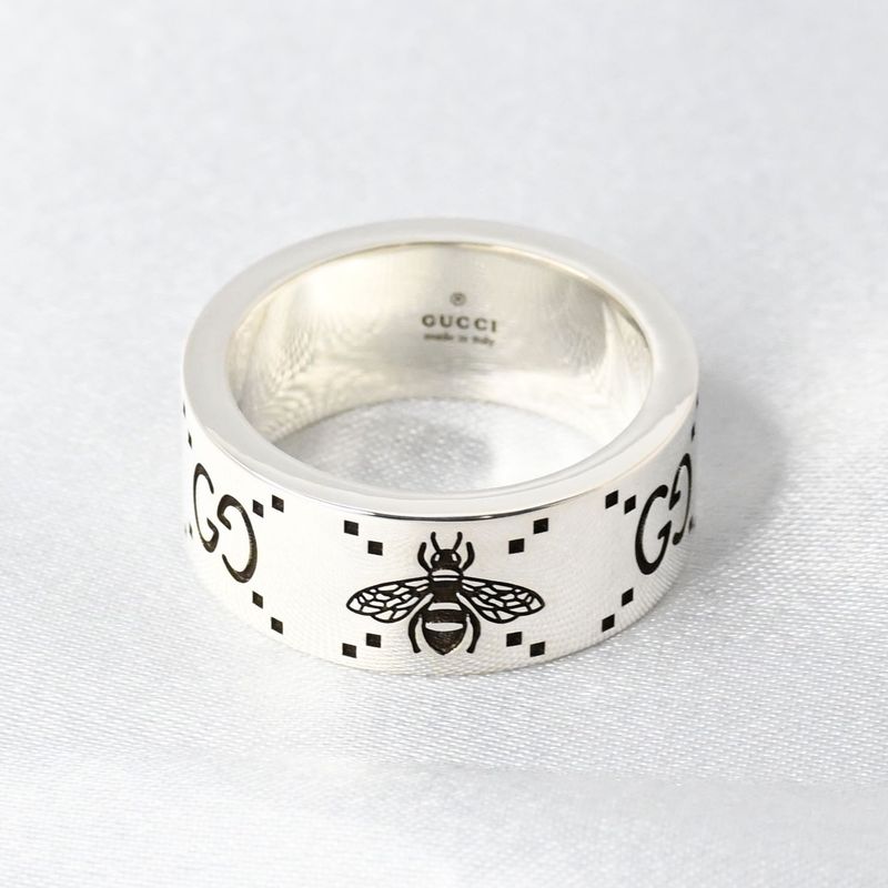 【新品仕上げ】GUCCI Bee リング GG ビー 蜂 サイズ21 箱 袋付き シルバー Ag925 指輪