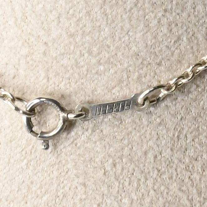 【研磨済】Tiffany&Co. オープンハート ネックレス 41cmチェーン ティファニー ペレッティ シルバー925  Open Heart
