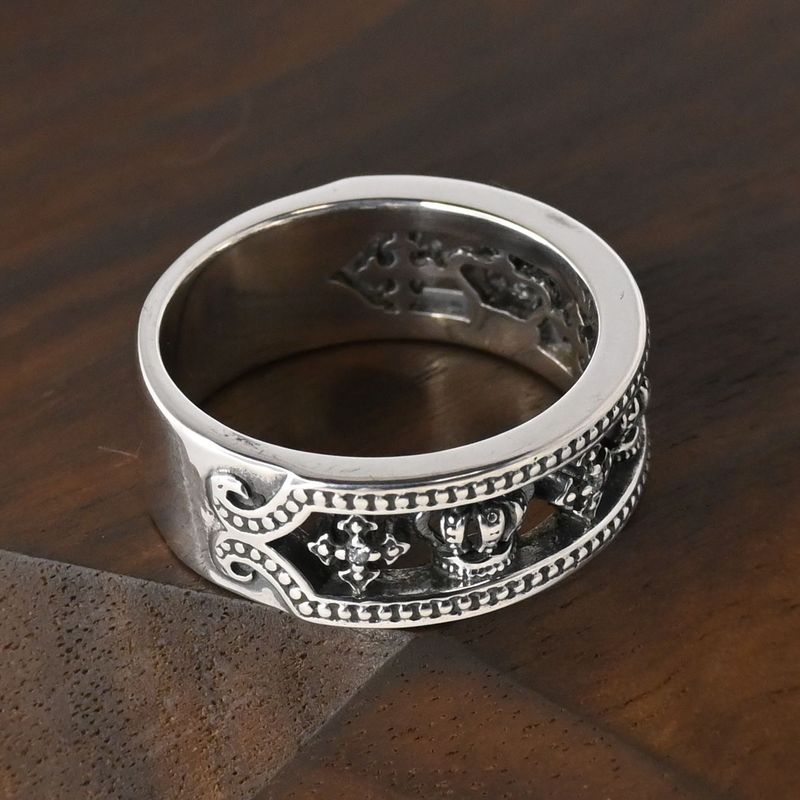 【研磨済】 LION HEART ミディアムキングダム リング 13号 ライオンハート 指輪 シルバー925