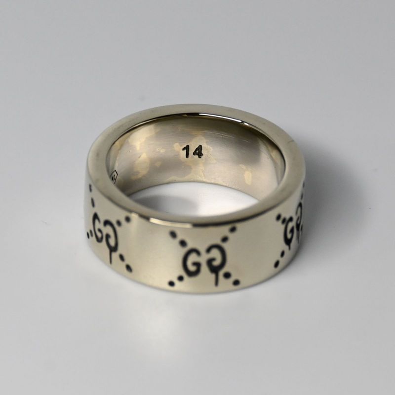 【研磨済】GUCCI ゴースト リング 14号 Ag925 指輪 グッチ