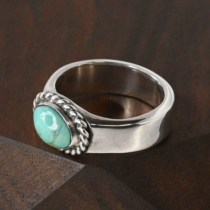 【研磨済】 ARIZONA FREEDOM ターコイズ シルバー リング 9.5号 silver 925