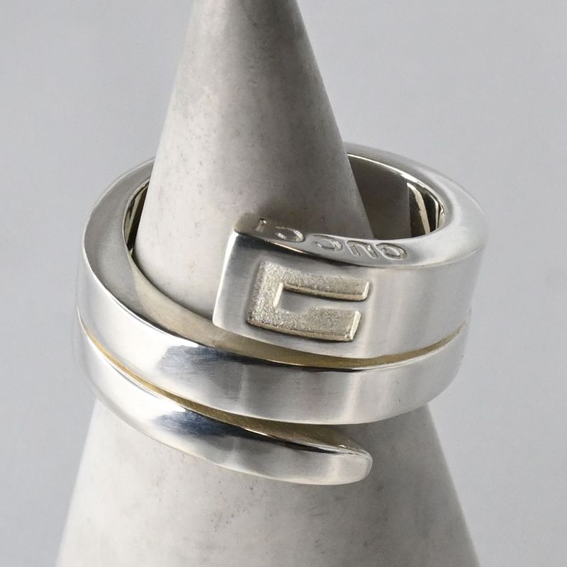 【研磨済】美品 GUCCI スネーク リング 指輪 SV925 Ag925 グッチ サイズ9