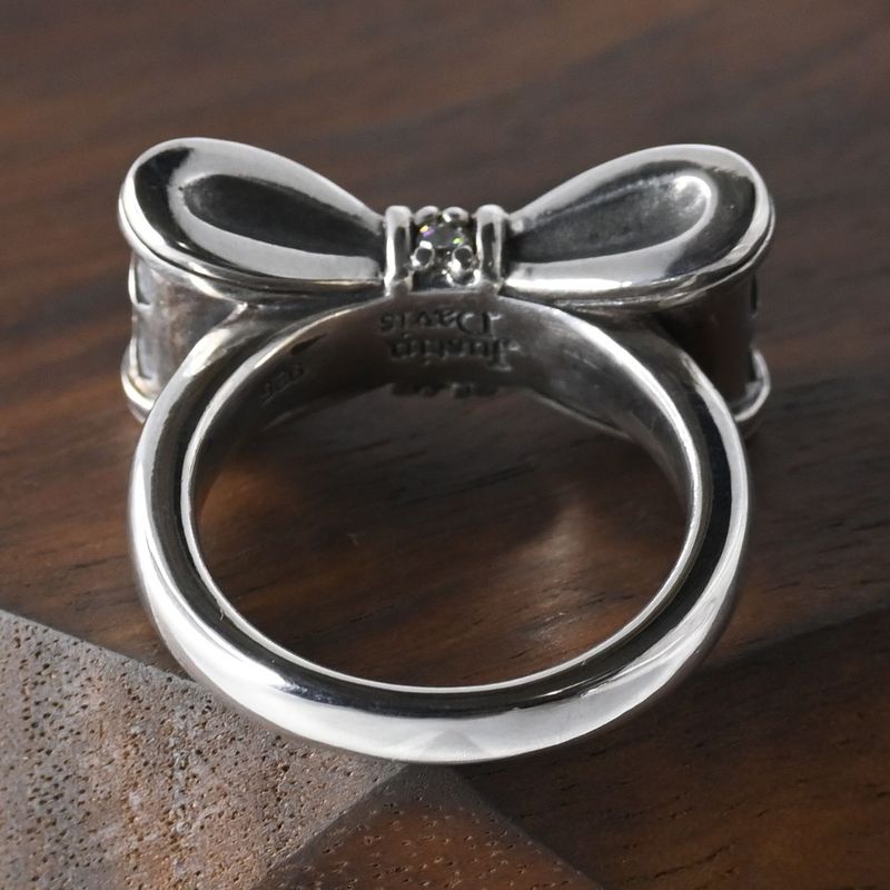 【研磨済】 JUSTIN DAVIS PROMISE リング 12号 リボン SRJ328 ジャスティンデイビス 指輪