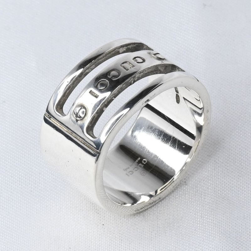 【研磨済】GUCCI リング 17~18号 Ag925 グッチ