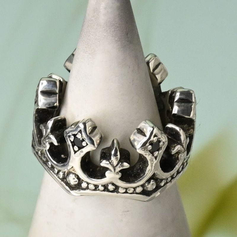 【研磨済】 JUSTIN DAVIS PALACE CROWN リング 7号 SRJ125 ジャスティンデイビス 指輪 パレス クラウン