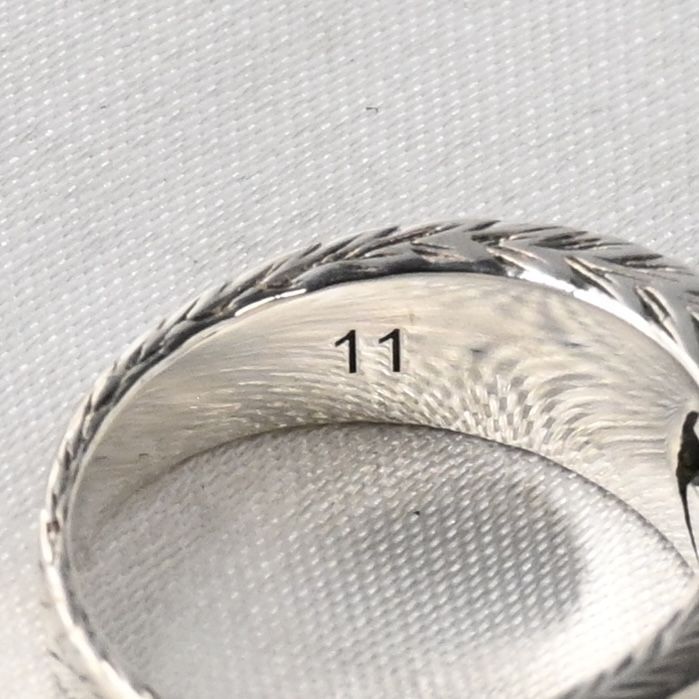 【研磨済】美品 GUCCI インターロッキングG アラベスク リング サイズ11 箱付き