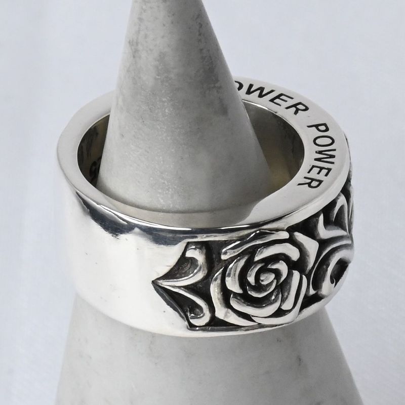 【研磨済】JUSTIN DAVIS FLOWER POWER リング 7号 ジャスティンデイビス SRJ302 指輪