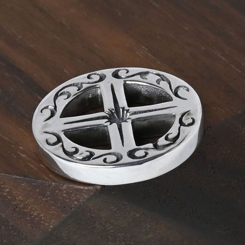 【研磨済】SAAD ホイール ペンダントトップ シルバー925 チャーム