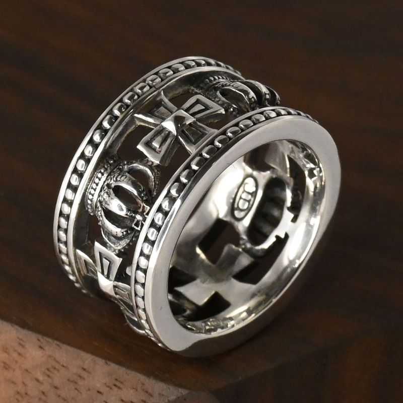 【研磨済】 JUSTIN DAVIS MEDIEVAL WEDDING BAND リング 10号 SRJ175 ジャスティンデイビス 指輪