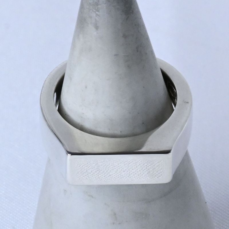 【研磨済】Calvin Klein スクエア リング 11号 カルバン・クライン 指輪