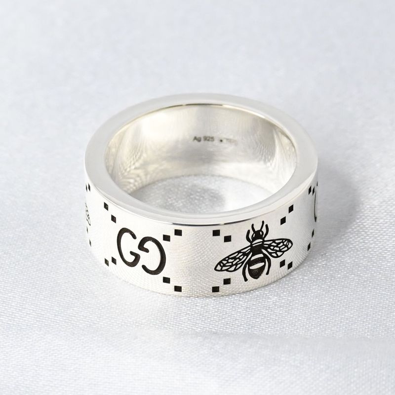 【新品仕上げ】GUCCI Bee リング GG ビー 蜂 サイズ21 箱 袋付き シルバー Ag925 指輪
