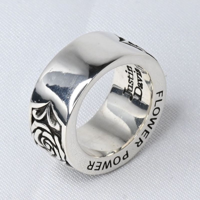 【研磨済】JUSTIN DAVIS FLOWER POWER リング 7号 ジャスティンデイビス SRJ302 指輪