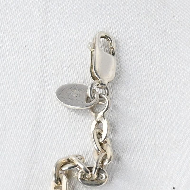 【研磨済】SAAD シルバー925 チェーン ネックレス 長さ45cm 幅3.5mm