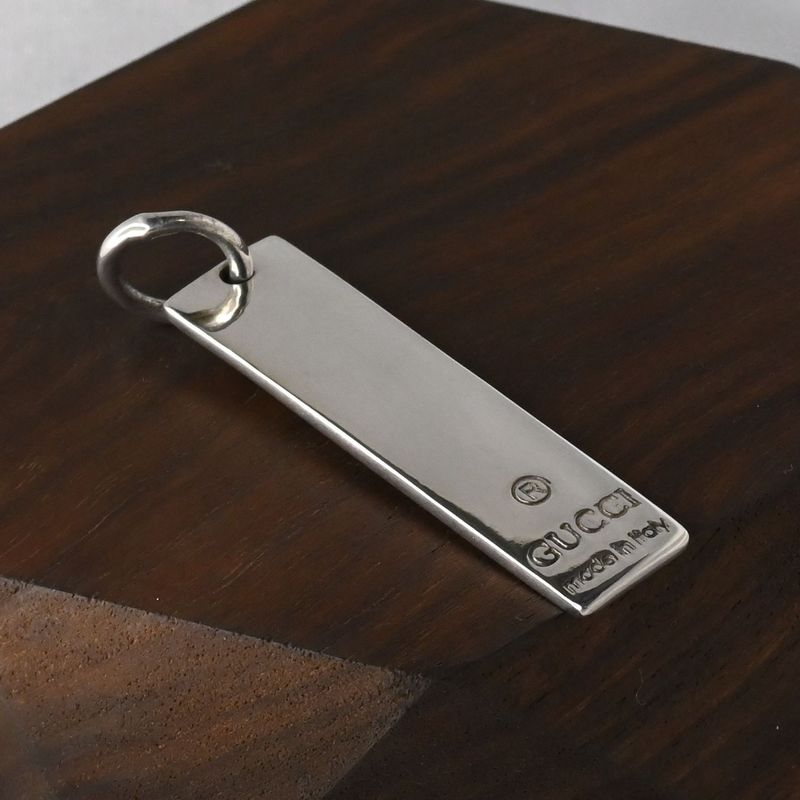 【研磨済】 GUCCI プレート ペンダント トップ Ag925 グッチ 重さ7g