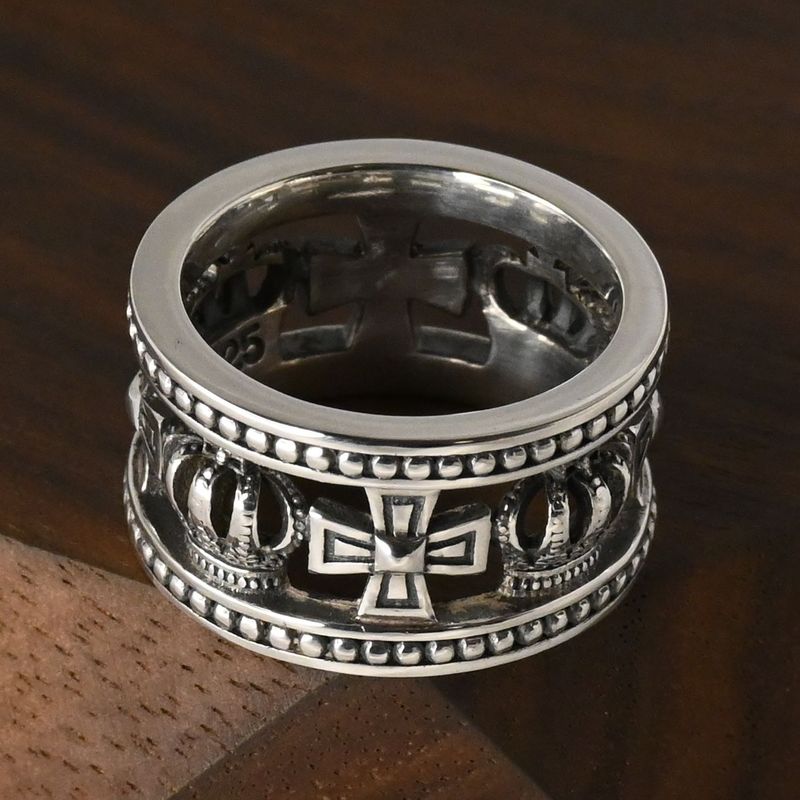 【研磨済】 JUSTIN DAVIS MEDIEVAL WEDDING BAND リング 10号 SRJ175 ジャスティンデイビス 指輪