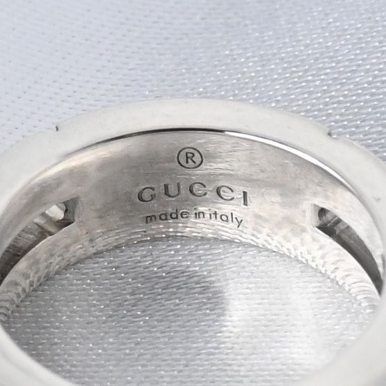 【新品仕上げ】美品 GUCCI プレーンダブルライン リング 指輪 SV925 Ag925 グッチ 10.5号