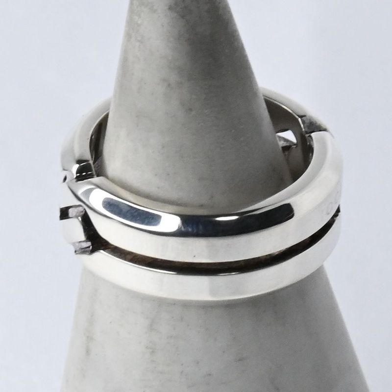 【研磨済】美品 GUCCI インフィニティ ノット スリム リング 指輪 サイズ6 シルバー Ag925 グッチ