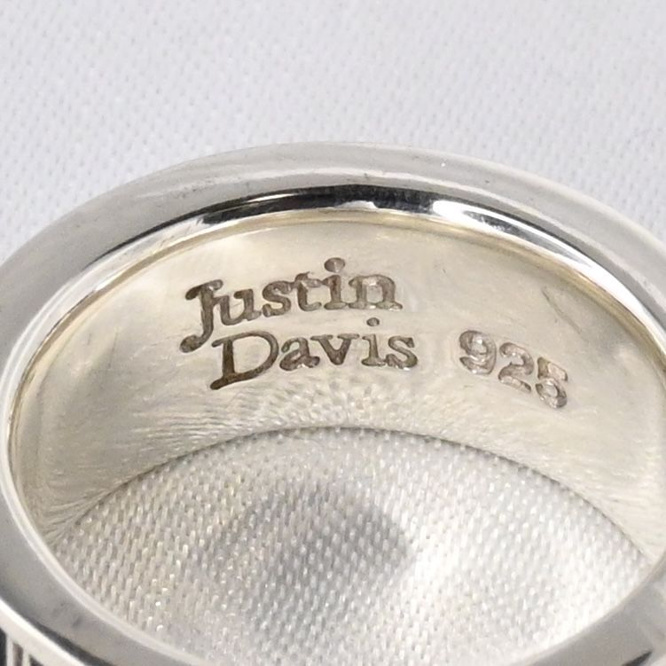【研磨済】 JUSTIN DAVIS PRIDE&JOY/CROWN リング 13号 ブラック SRJ272 ジャスティンデイビス 指輪 クラウン 王冠 シルバー925
