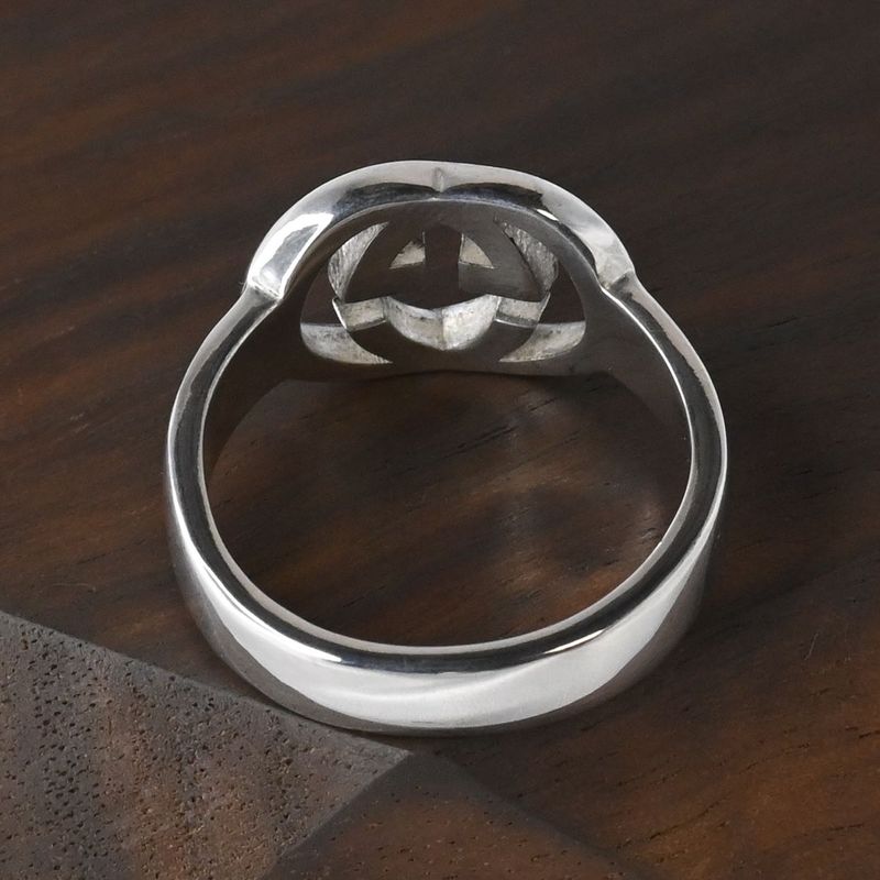 【研磨済】 GUCCI インターロッキングG リング サイズ15 指輪 シルバー925 Ag925 グッチ