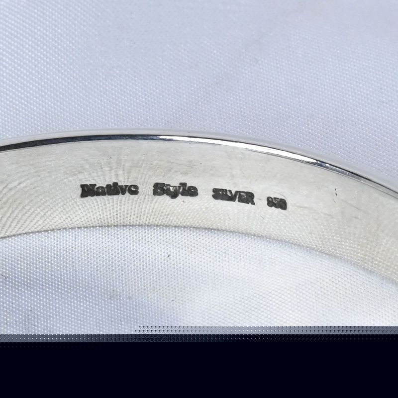 【研磨済】唐草 シルバー 925 バングル silver アラベスク