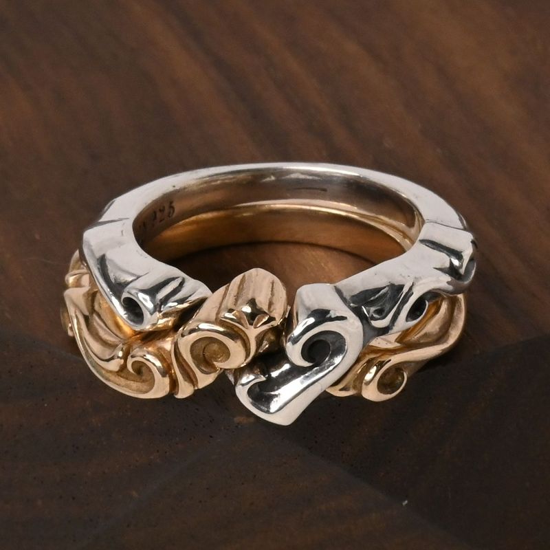 【研磨済】DEAL DESIGN スペードギメル リング 11号 シルバー925 ディールデザイン 指輪