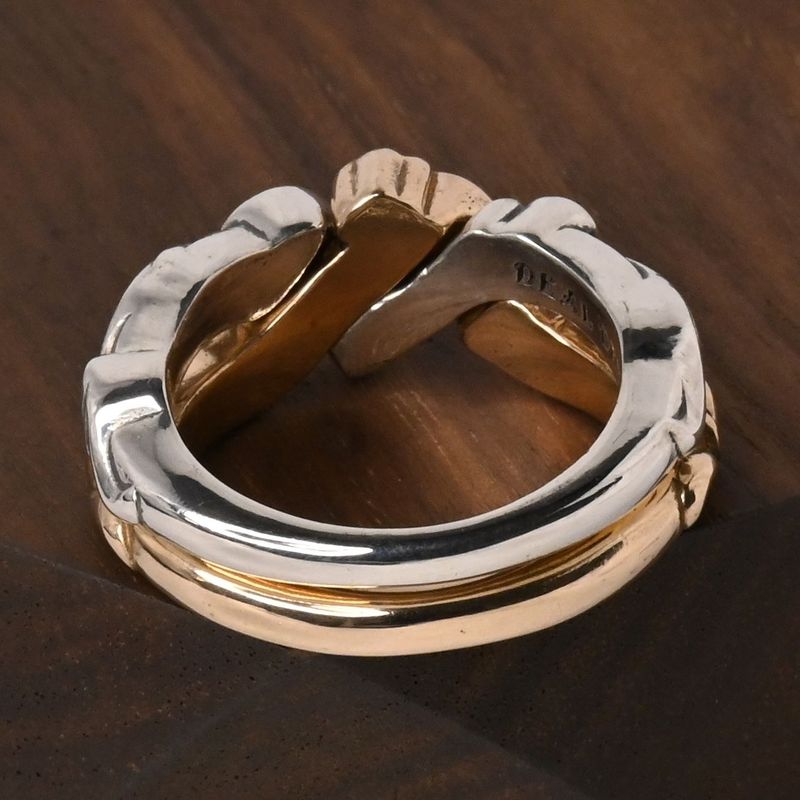 【研磨済】DEAL DESIGN スペードギメル リング 11号 シルバー925 ディールデザイン 指輪