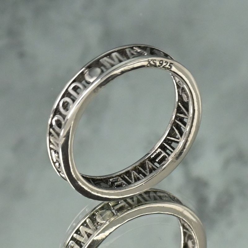 【研磨済】Vivienne Westwood シルバー リング サイズXS 9.5号 ヴィヴィアンウエストウッド 指輪
