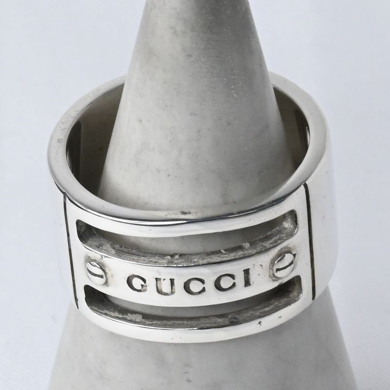 【研磨済】GUCCI リング 17~18号 Ag925 グッチ