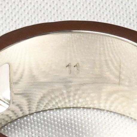 【研磨済】GUCCI ブランデッド カットアウトG リング 10号 グッチ ピンキーリング 指輪 美品