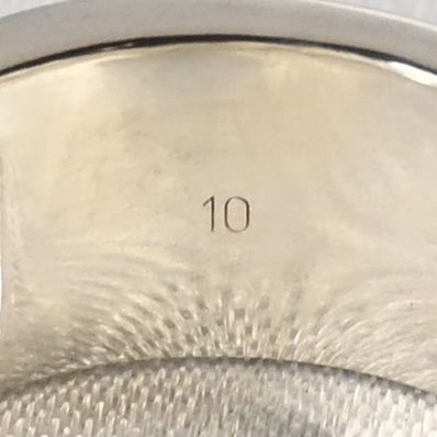 【新品仕上げ】美品 GUCCI ブランデッド カットアウトG リング サイズ10 グッチ