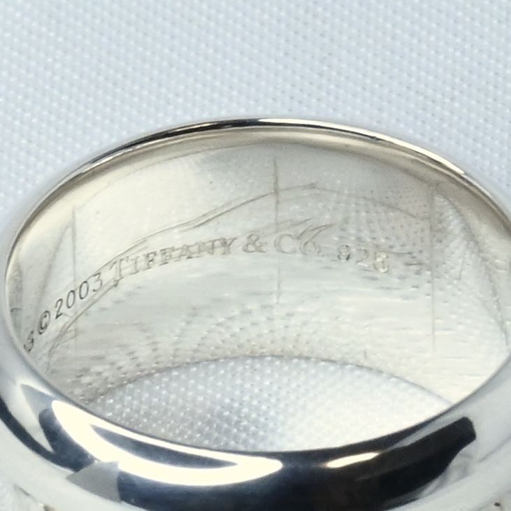 【研磨済】TIFFANY＆Co. ATLAS リング 9号 ティファニー 指輪 アトラス