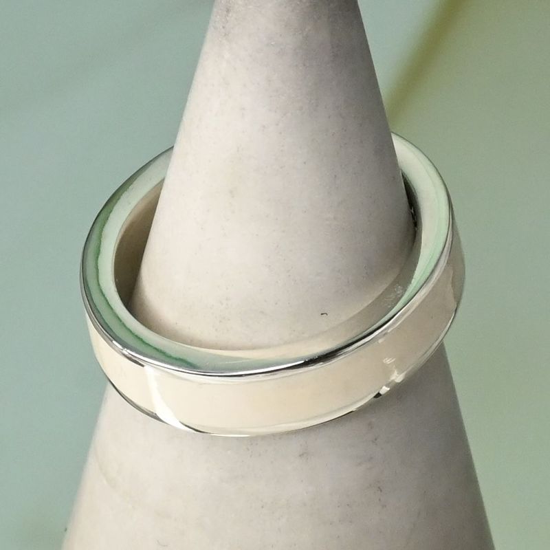 【研磨済】 JUSTIN DAVIS シルバー ホワイト リング 8号 ジャスティンデイビス 指輪