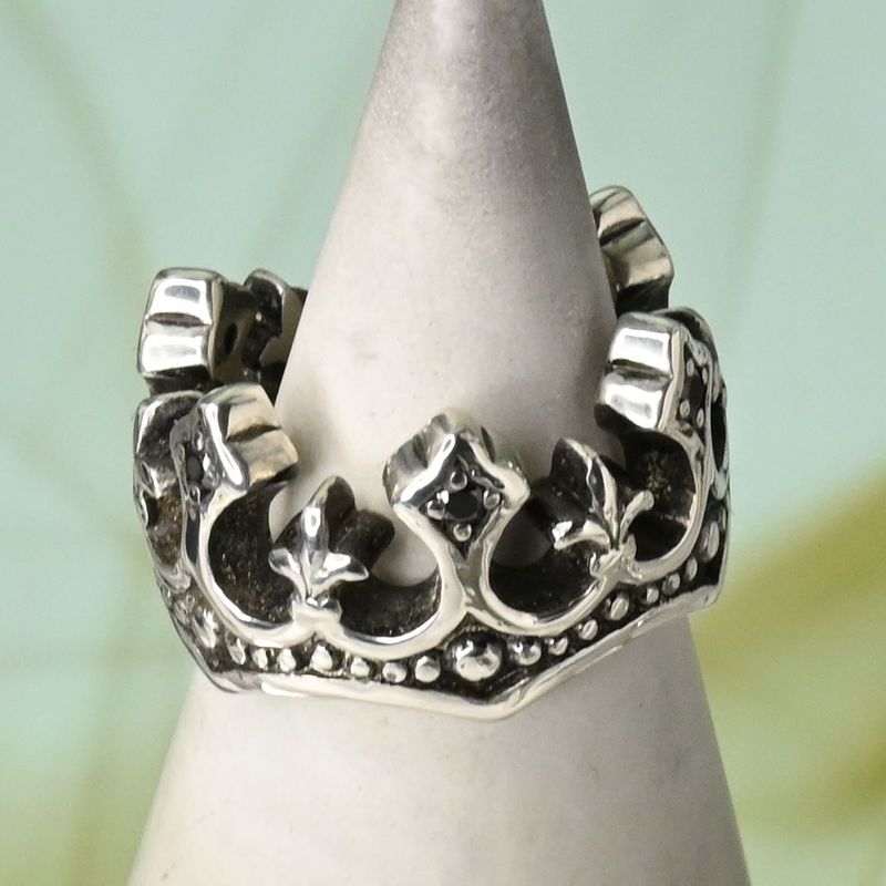 【研磨済】 JUSTIN DAVIS PALACE CROWN リング 7号 SRJ125 ジャスティンデイビス 指輪 パレス クラウン